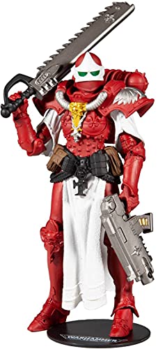 McFarlane Toys Warhammer 40,000 Adepta Sororitas Battle Sister (The Order of The Bloody Rose) 7' Action Figure