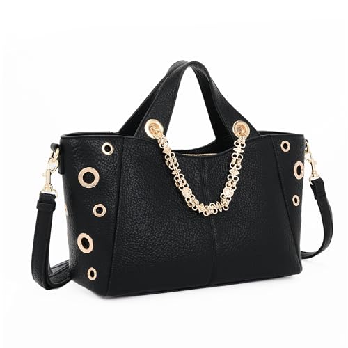 Image of Leather Tote Bag for Women Work Travel Casual Shoulder Crossbody Bags with Strap