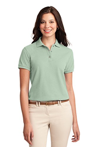 Port Authority Women's Silk Touch Polo 5XL Mint Green at Amazon