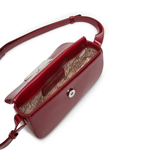 Steve Madden Carrie Patent Asymmetrical Flap Shoulder Bag4