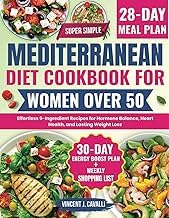 Authentic Summary Ebook Super Simple Mediterranean Diet Cookbook for Women Over 50: Effortless 5-Ingredient Recipes for Hormone Balance, Heart Health, and Lasting Weight Loss Full