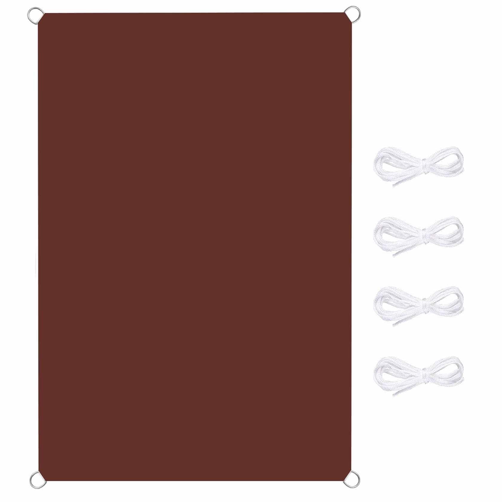 Voile d'ombrage rectangulaire 3x4m bache soleil vin rouge pour terrasse