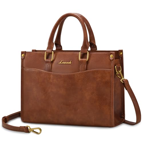 Image of LOVEVOOK Purses and Handbags for Women,Stylish Tote Shoulder Satchel Bag PU Leather Crossbody Top Handle Bags with Zipper