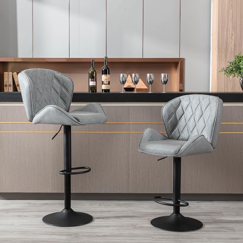 Fantasylab 2 Barhocker Tresenhocker, Gute gepolstert, Höhenverstellbar,...