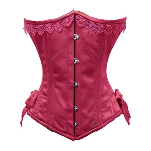 Luvsecretlingerie Heavy Duty 26 Double Steel Boned Waist Training Satin Underbust Tight Shaper Corset #8050-R Cover