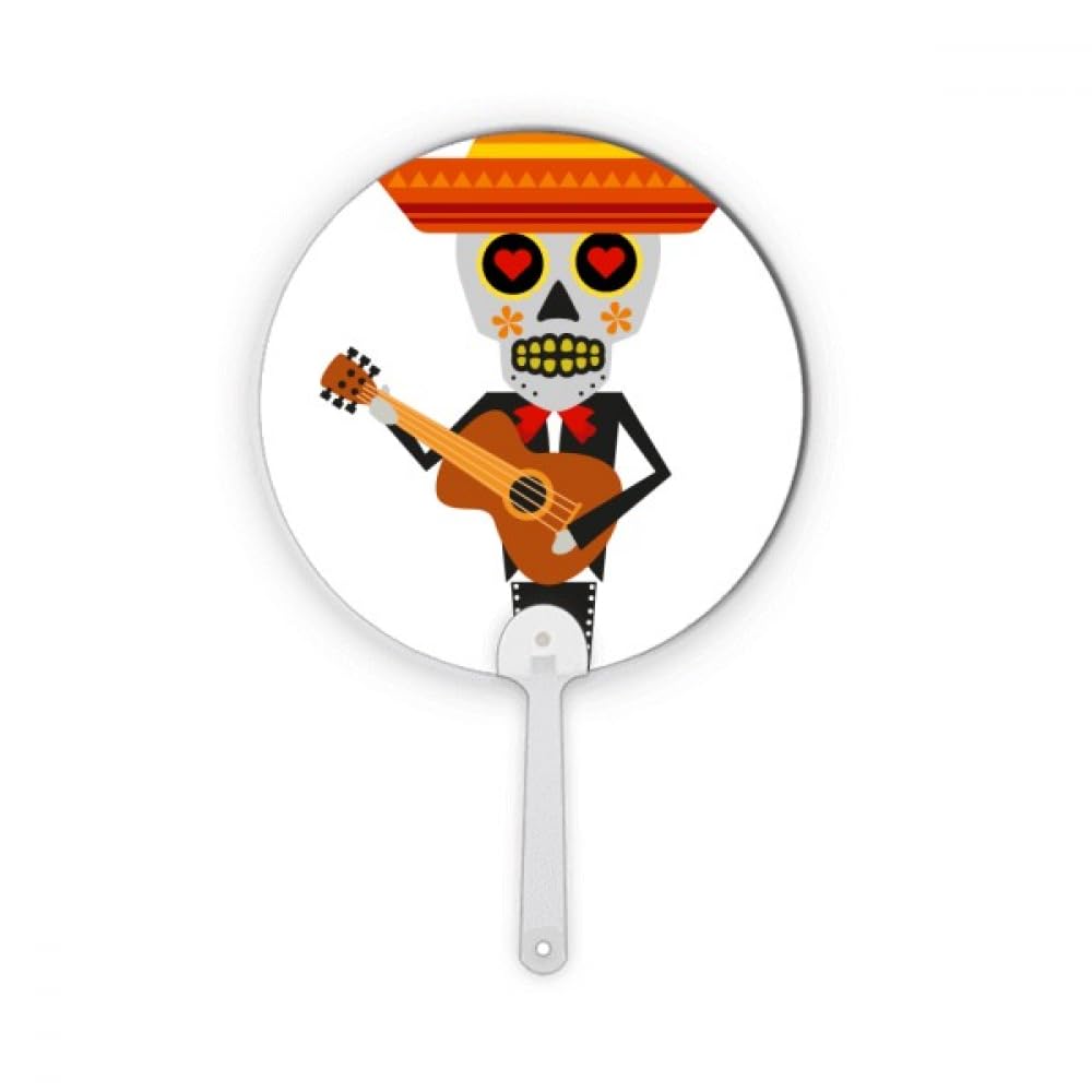 Fan portable rond No/No Hat L Guitare décoration artisanat plastique Happy