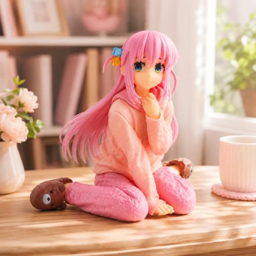 Image of Hitori Gotoh Premium Action Figures Collectible for Office Desk, Study Table, Car Dashboard, Decoration for Anime Lovers, Fans, Kids, Collectors