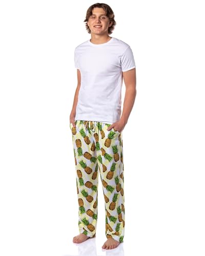 INTIMO PJammy Men's Tropical Pineapples Tossed Print Sleep Pajama Pants for Adults2