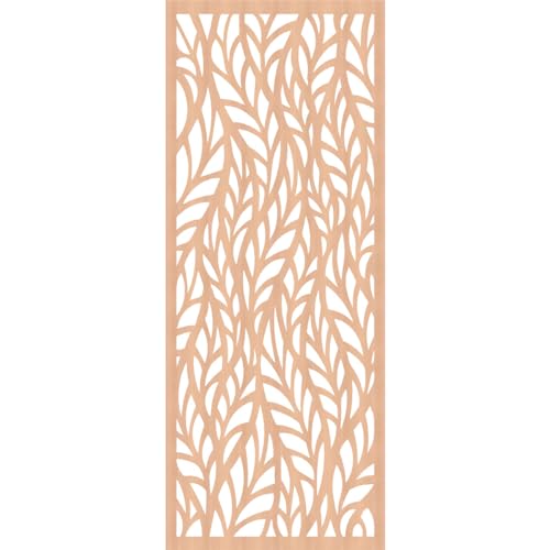 Image of Ortonville Decorative Pierced Fretwork Wood Wall Panels, 27 3 /8 inchW x 69 3 /8 inchH x 1 /4 inchT, Alder