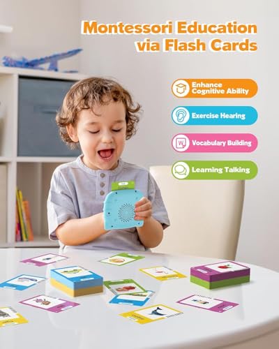 Image of Goyal's Educational Learning Talking Flash Cards for 2 Year Old Kids Boys Girls Baby Montessori Toys