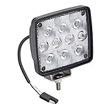 Cequent Bargman/Wesbar Rectangular LED Work Light with 2-Way Plug - 54209-025