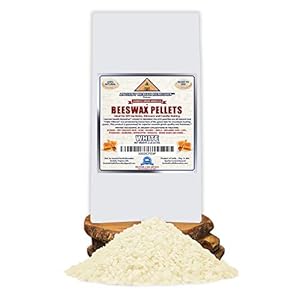 All Natural, Cosmetic Grade White Beeswax PELLETS PASTILLES. Bulk, Grade A, Triple Filtered Ideal for DIY Skincare, Candle Making & Lip Balm Projects (India). (2 LB)