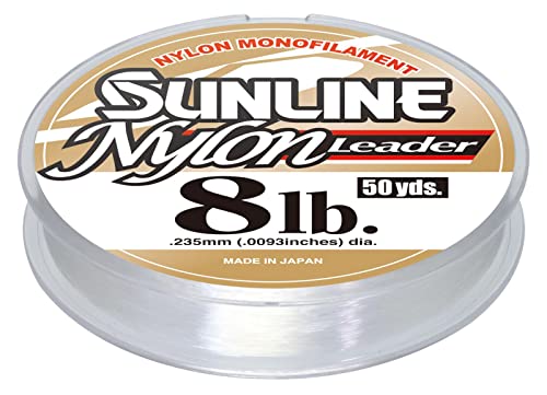Nylon Leader 8 lb Clear 50 YD