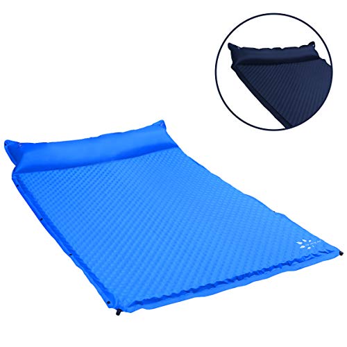 YOUKADA Self-Inflating Sleeping Pad for Camping 2 Person Sleeping Pad Double Foam Pad