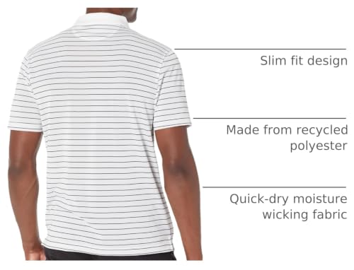 Image of Amazon Essentials Men's Moisture Wicking Golf Polo Shirt, Short Sleeve, Slim-Fit, Quick-Dry, Active Wear