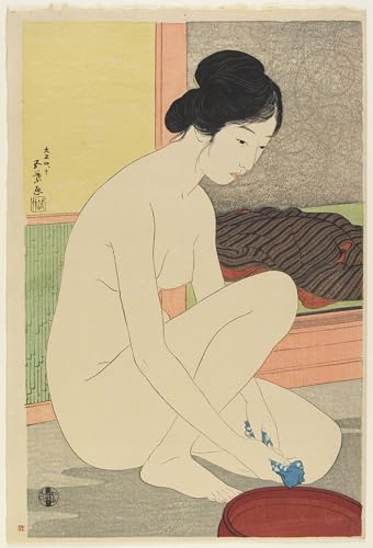 Tableaux Femme au bain art impression pour créer un salon zen et élégant