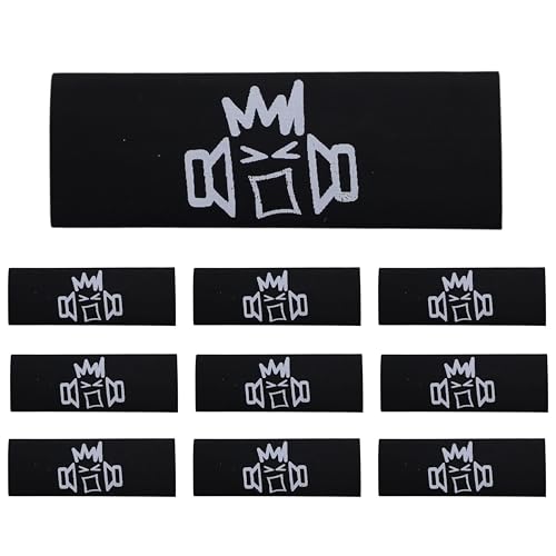 Termorretráctiles negros 4 AWG B2 Audio profesionales con diseño Riot Guy, 10 piezas