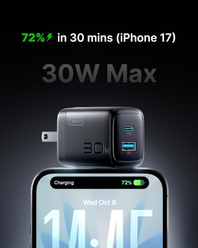 Image of INIU USB C Charger, 30W Type C Fast Charging, 2-Port Adapter Charger Block