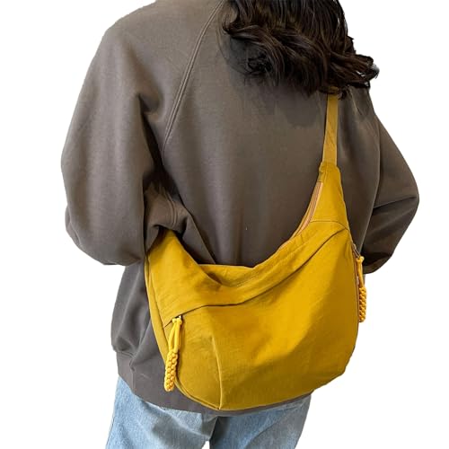Image of Crescent Crossbody Bags for Women Nylon Travel Luna Hobo Bag Dumpling Purse