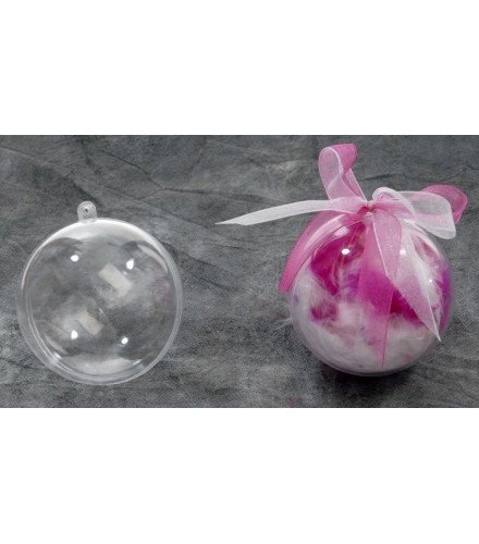 Dragée d'amour 5 Boules Plexi Transparente (8 cm)