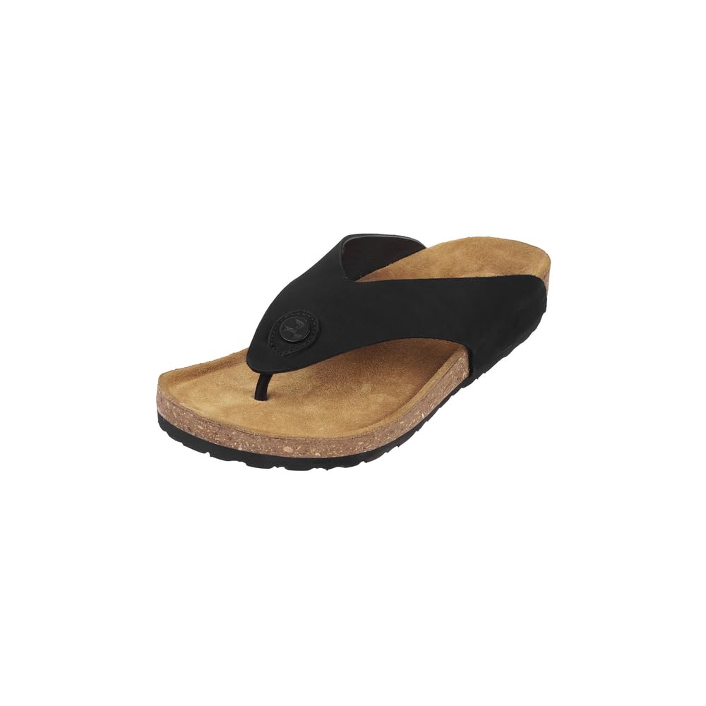 mochi Men Suede Leather Flat Comfort Fit-flop Thong Chappal-picture-49