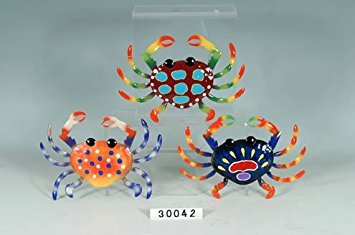 Set of 3 Decorative Metal Crab Wall Plaques