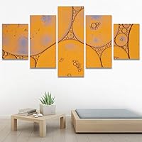 SIGNWIN 5 Panel Canvas Wall Art Abstract Architecture Modern Artwork for Home Decorations Ready to Hang - 60