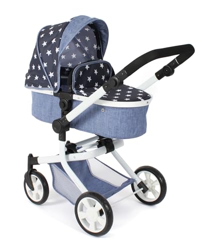 Bayer Chic 2000® 2in1 Puppenwagen Mika – Sternchen Navy – faltbar –...