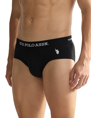 Image of U.S. Polo ASSN. Mens OEB11 Elasticized Waist Underwear Briefs - Pack of 2