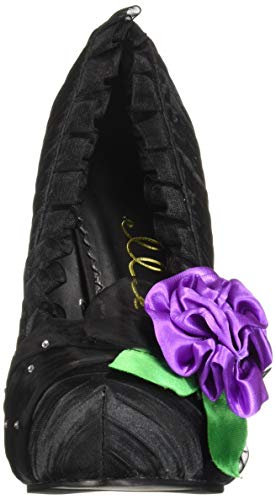 Ellie Shoes 5" Satin Pump with Flower and Rhinestone Decor. Women2