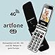artfone G3 4G Seniorenhandy ohne Vertrag | SOS Notruftaste, Ladestation, Lautsprecher, Kurzwahl | Einfaches Klapphandy mit Kamera | Deutsches Menü, 2,4 Zoll Farbdisplay | Große Tasten & Schrift