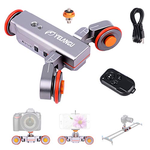 Creative Product YELANGU Electric Autodolly Track Slider with Remote Rechargeable Three Speed for Camera Weight Up to 3kgs and IPhone