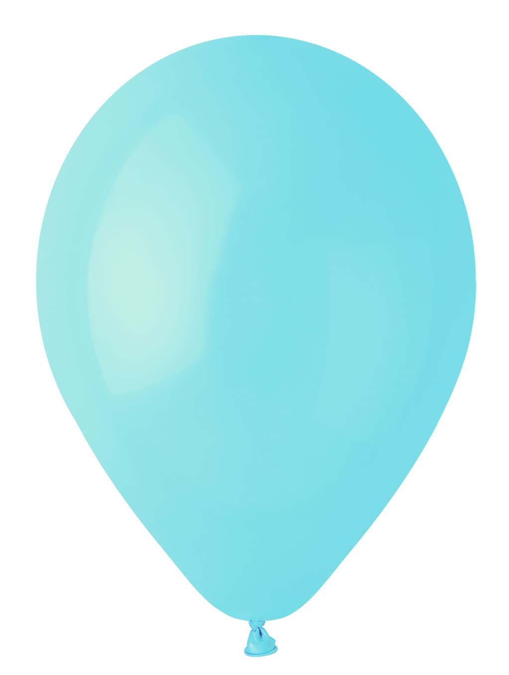 Pack 100 balloons in natural latex Premium Quality G120 (Ø 33cm / 13"), pastel light blue