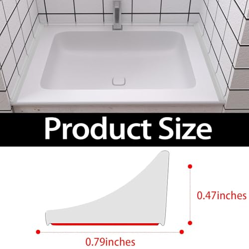 Image of New Collapsible Shower Threshold Water Dam, Self Adhesive Silicone Waterproof Barrier Bathroom and Kitchen Water Strip Dam Shower Guard for Dry And Wet Separation Caulk Seal Strip Edge Trim(TM)