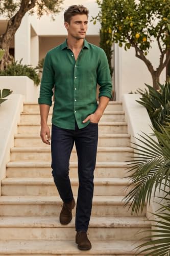 Image of Louis Philippe Men's Slim Fit Stretch Fabric for Comfort Premium wash Aesthetic Authentic Twill and Durable Jeans