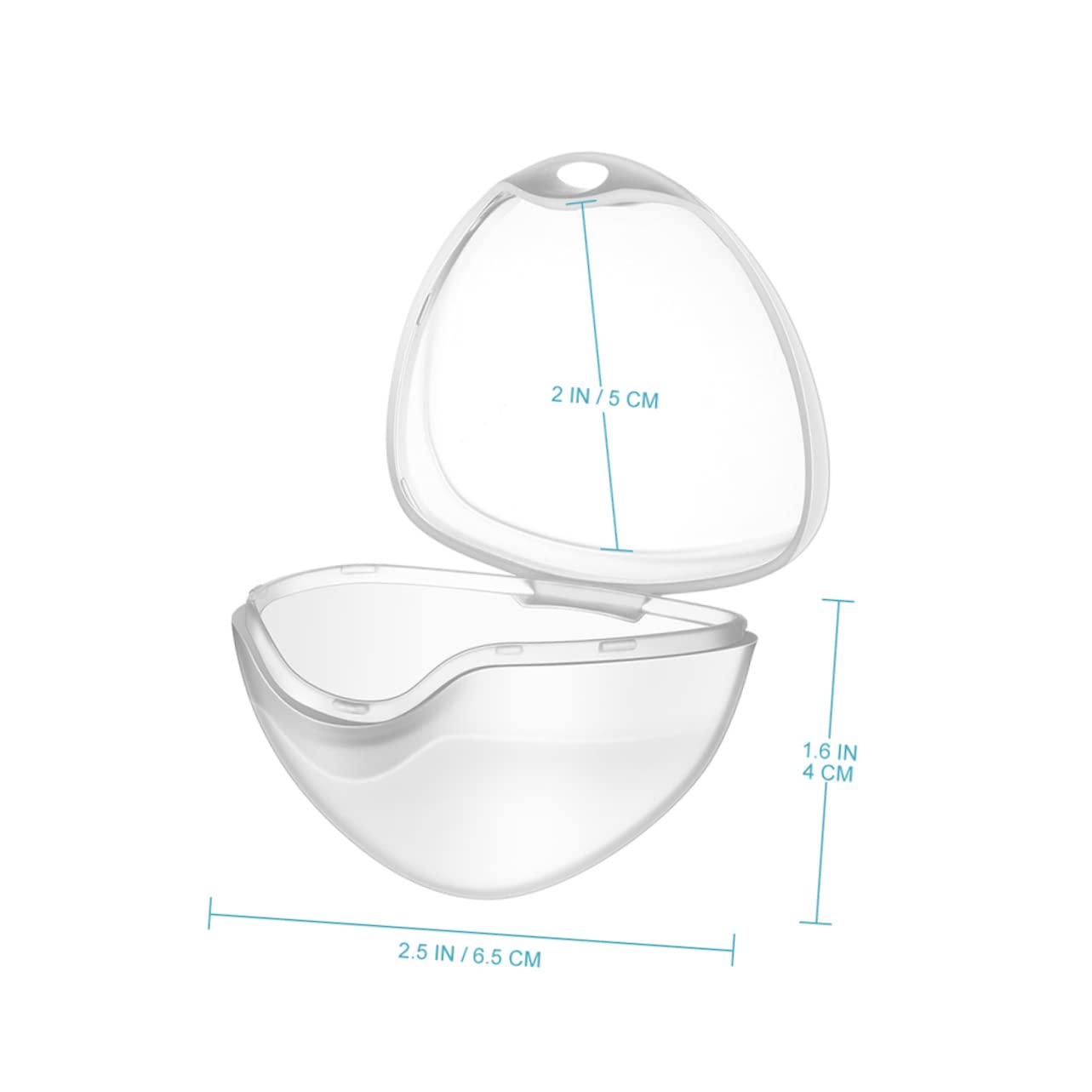 Healeved 12pcs Portable Pacifier Storage Boxes Ropes for Clips and Items Compatible Major Brands
