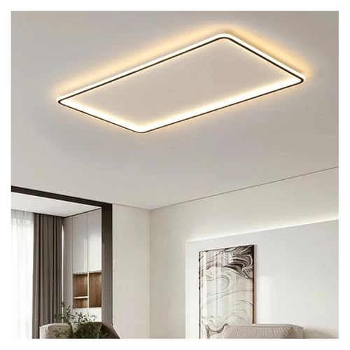 Plafonnier LED ultra-mince lustre moderne 3 couleurs contre plafond bas
