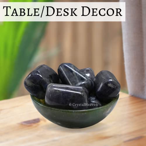 Image of Iolite Certified Crystal Healing Tumbled Stone, Natural Polished Crystals for DIY Crafts, Manifestation, Meditation, Pooja Feng Shui and Reiki Healing (30 Grams)