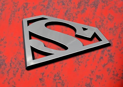 Imán decorativo grande Superman cromado DC Comics miniatura 7