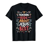 Photo Gallery teaching kids about jesus is the best maglietta Photo Gallery teaching kids about jesus is the best maglietta
