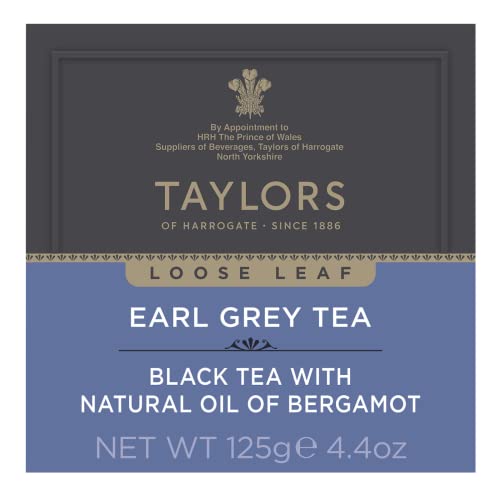 Image of Taylors of Harrogate Earl Grey Loose Leaf Tea, 4.41 oz (Pack of 6)