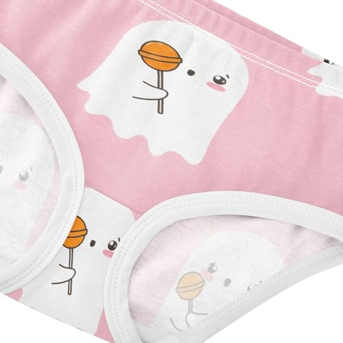 Cute White Cartoon Ghosts Sweets Cute Panties Girl Girls Underwear Toddlers Cotton Designer Briefs Undies Kids 2t4