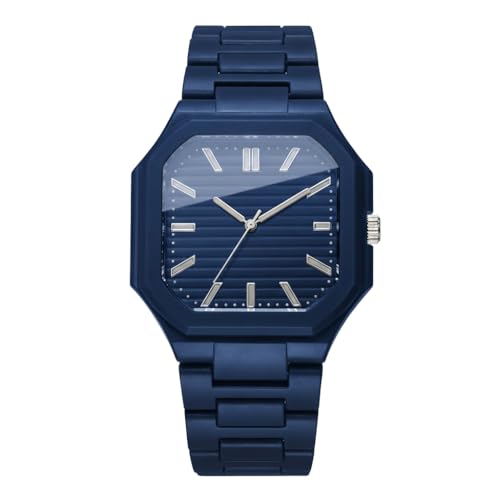 Image of Shocknshop Minimalist Creative Square Analog Casual Plastic Chain Strap Wrist Watch for Men Boys -WCH382
