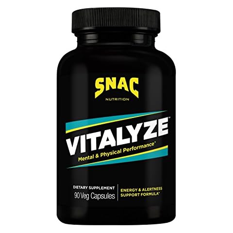 SNAC Vitalyze Mental Alertness and Physical Performance Energy Enhancer, 90 Capsules Cover