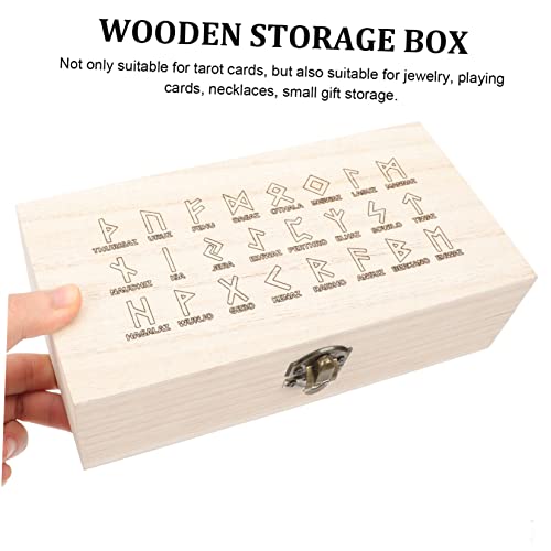 Caja de Almacenamiento para Tarot de Madera 3 Piezas