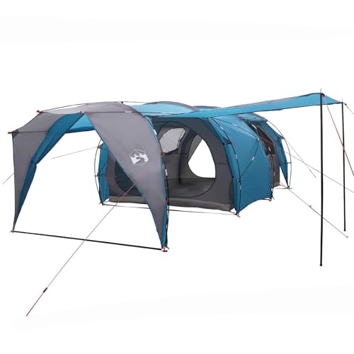 Grande tente tunnel de camping familiale 6 places en polyester 185T imperméable