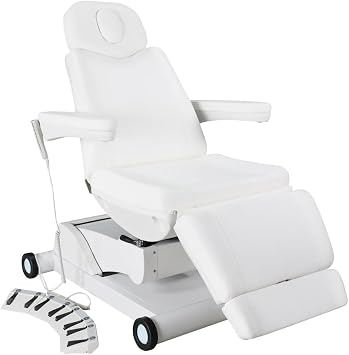 Artist hand 4 Motors Aesthetic Chair Dual Control Full Electrical Medical Facial Beds for Esthetician Beauty Bed Foldable Leg Cushion Podiatry Doctors Chair