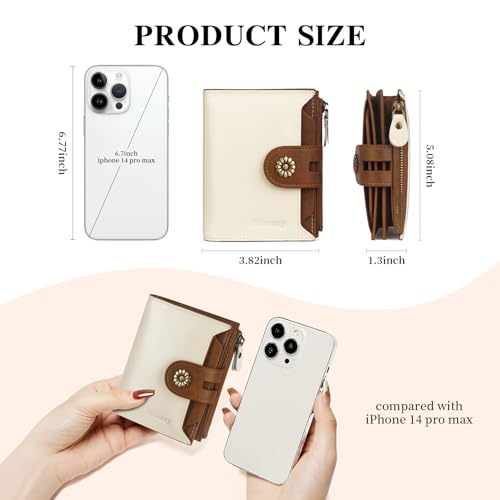 Image of RFID Blocking Leather Womens Wallet with Coin Pocket(lakeblue) | 16xcredit card slots,4xid window,1xcoin zipper pocket,2xfull-length compartments,1 removable card sleeve