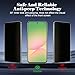 CeiLarv 2+2 pcs Tempered Glass for Samsung Galaxy A56 Privacy Screen Protector [Anti-Spy] [Anti-Scratch] [9H Hardness] Camera Lens Protector Film for Samsung Galaxy A56 5G