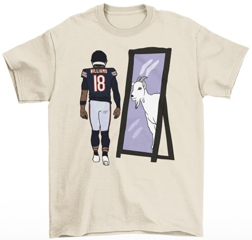 Caleb Williams Mirror Goat Chicago Football T-Shirt3